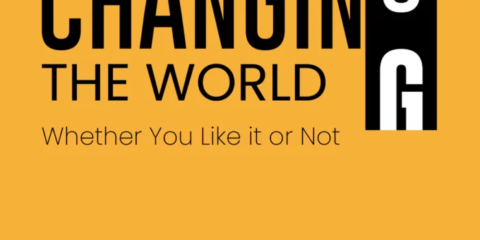 yellow cover page of book, You Are Changing the World Whether You Like It Or Not, by David LaMotte